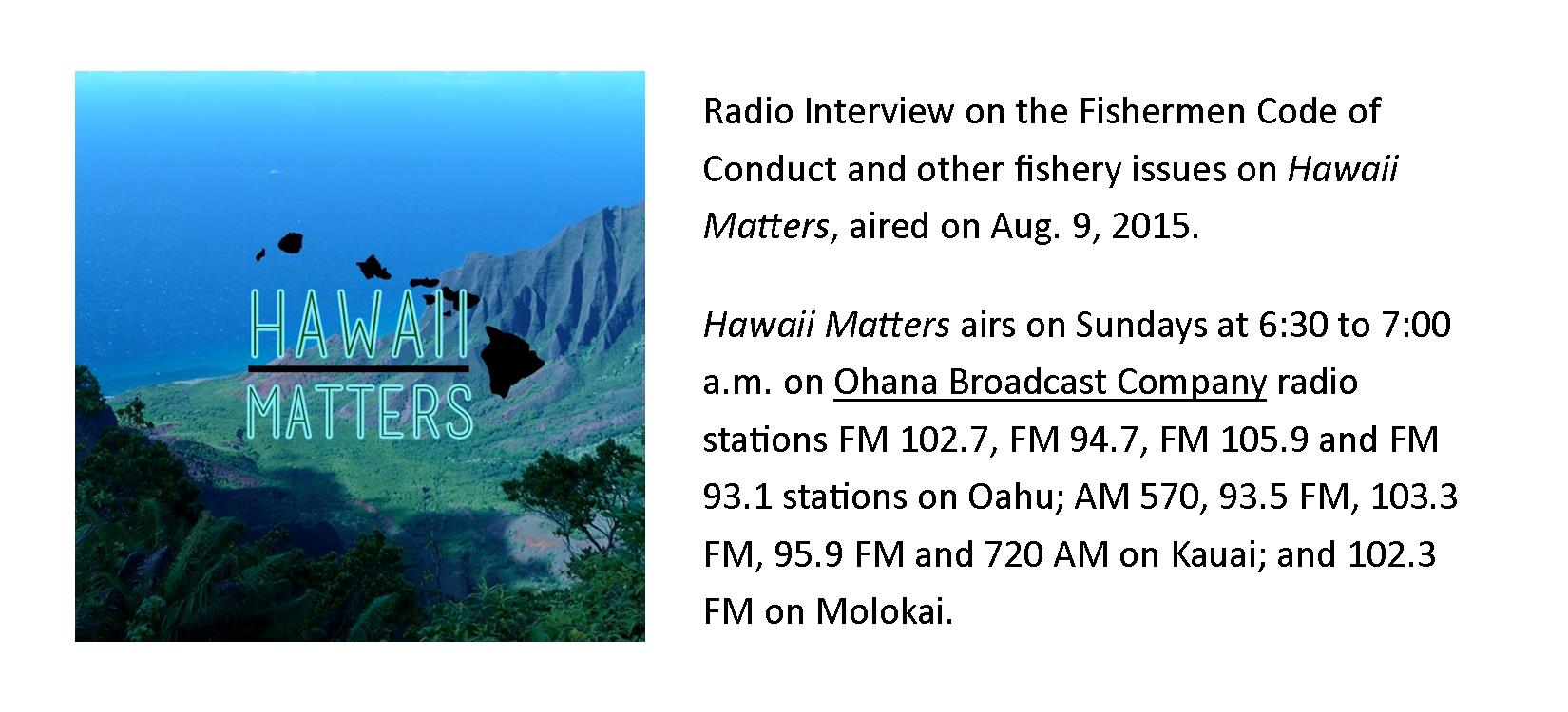 Hawaii Matter ad pic