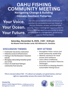 Hawaii Fishing Community Meeting - Honolulu
